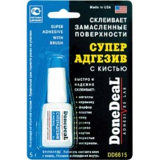 DD6615 Суперадгезив с кистью, не требует обезжиривания поверхностей, 5г с кистью